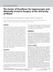 The Center of Excellence for Laparoscopic and Minimally Invasive Surgery at the University of Miami Cover Page