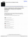 Diaspora mobilisation for conflict and post-conflict reconstruction: contextual and comparative dimensions Cover Page