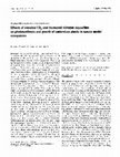 Research paper thumbnail of Effects of elevated CO2 and increased nitrogen deposition on photosynthesis and growth of understory plants in spruce model ecosystems