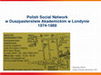 Research paper thumbnail of Polish Social Network w Duszpasterstwie Akademickim w Londynie 1974-1989. Nowogród 2021