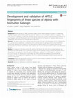 Development and validation of HPTLC fingerprints of three species of Alpinia with biomarker Galangin Cover Page