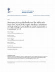 Research paper thumbnail of {"__content__"=>"Structure-Activity Studies Reveal the Molecular Basis for GABA-Receptor Mediated Inhibition of High Voltage-Activated Calcium Channels by α-Conotoxin Vc1.1.", "sub"=>{"__content__"=>"B"}}