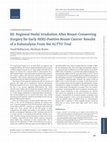 Research paper thumbnail of RE: Regional Nodal Irradiation After Breast-Conserving Surgery for Early HER2-Positive Breast Cancer: Results of a Subanalysis From the ALTTO Trial