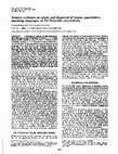 Genetic evidence on origin and dispersal of human populations speaking languages of the Nostratic macrofamily Cover Page