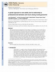 A gender approach to work ability and its relationship to professional and domestic work hours among nursing personnel Cover Page