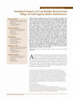 Research paper thumbnail of Simulated Impacts of Crop Residue Removal and Tillage on Soil Organic Matter Maintenance