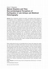 Research paper thumbnail of Natural Disasters and Time: Non-eschatological Perceptions of Earthquakes in Late Antique and Medieval Historiography