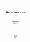 DISCUSIONES XVIII: Estándares de prueba Cover Page