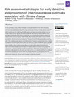 Risk assessment strategies for early detection and prediction of infectious disease outbreaks associated with climate change Cover Page