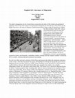 Research paper thumbnail of English 349: Literature of Migration