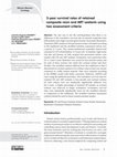 Research paper thumbnail of 3-year survival rates of retained composite resin and ART sealants using two assessment criteria