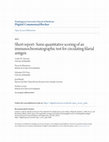 Research paper thumbnail of Short report: Semi-quantitative scoring of an immunochromatographic test for circulating filarial antigen