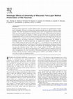 Research paper thumbnail of Histologic Effects of University of Wisconsin Two-Layer Method Preservation of Rat Pancreas