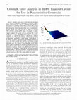 Research paper thumbnail of Crosstalk Error Analysis in IIDFC Readout Circuit for Use in Piezoresistive Composite