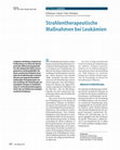 Research paper thumbnail of Strahlentherapeutische Ma&#x000DF;nahmen bei Leuk&#x000E4;mien