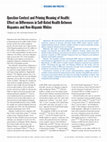 Research paper thumbnail of Question Context and Priming Meaning of Health: Effect on Differences in Self-Rated Health Between Hispanics and Non-Hispanic Whites