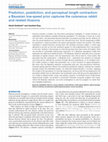 Research paper thumbnail of Prediction, Postdiction, and Perceptual Length Contraction: A Bayesian Low-Speed Prior Captures the Cutaneous Rabbit and Related Illusions