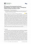 Research paper thumbnail of The Impact of Environmental and Social Responsibility on Customer Loyalty: A Multigroup Analysis among Generations X and Y