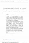 Research paper thumbnail of Promotional Marketing Campaigns in Pandemic Times