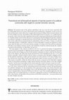 Research paper thumbnail of Theoretical and philosophical aspects of special powers of a political community with regard to counter terrorism security