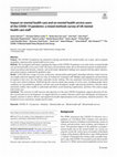 Research paper thumbnail of Impact on mental health care and on mental health service users of the COVID-19 pandemic: a mixed methods survey of UK mental health care staff