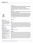 Research paper thumbnail of Partitioning β-diversity reveals that invasions and extinctions promote the biotic homogenization of Chilean freshwater fish fauna