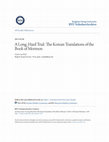 Research paper thumbnail of A Long, Hard Trial": The Korean Translations of the Book of Mormon 1