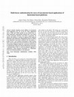 Research paper thumbnail of Multi-factor authentication for users of non-internet based applications of blockchain-based platforms