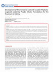 Research paper thumbnail of Development of Triamcinolone Acetonide Loaded Poly(lactide-co-glycolic acid) Dry Powder Inhaler Formulations For The Treatment of Asthma