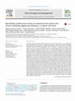 Research paper thumbnail of Recruitment, growth and recovery of commercial tree species over 30years following logging and thinning in a tropical rain forest