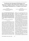 Research paper thumbnail of Scattering and absorption performance of a microsize graphene-based parabolic reflector in the THz range illuminated by a complex line source