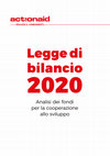 Research paper thumbnail of Analisi stanziamenti di aiuto pubblico allo sviluppo Legge di Bilancio 2020