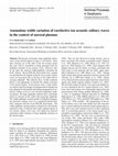 Research paper thumbnail of Anomalous width variation of rarefactive ion acoustic solitary waves in the context of auroral plasmas