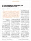 Research paper thumbnail of The Drinking Water Disparities Framework: On the Origins and Persistence of Inequities in Exposure