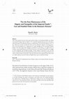 Research paper thumbnail of “For the Firm Maintenance of the Dignity and Tranquility of the Imperial Family”: Law and Familial Order in the Romanov Dynasty