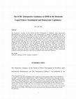 The ICRC's interpretive guidance on the notion of direct participation in hostilities - sociological and democratic legitimacy in domestic legal orders Cover Page