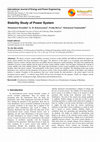 Research paper thumbnail of Stability Study of Power System