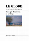 Ecologie théorique et pratique. Le Globe 2021 Cover Page