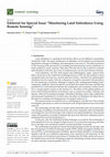 Research paper thumbnail of Editorial for Special Issue "Monitoring Land Subsidence Using Remote Sensing