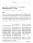 Agriculture as a Stimulant for Sustainable Development in ECOWAS Cover Page