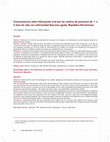 Research paper thumbnail of Conocimientos sobre hidratación oral por las madres de pacientes de 1 a 5 años de vida con enfermedad diarreica aguda. República Dominicana