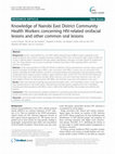 Research paper thumbnail of Knowledge of Nairobi East District Community Health Workers concerning HIV-related orofacial lesions and other common oral lesions