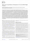 Research paper thumbnail of Short versus Long Infusion of Meropenem in Very-Low-Birth-Weight Neonates