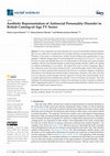 Research paper thumbnail of Aesthetic Representation of Antisocial Personality Disorder in British Coming-of-Age TV Series