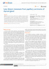 Research paper thumbnail of Late distant metastasis from papillary carcinoma of thyroid gland