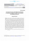 Research paper thumbnail of Assessment of causes and settlement mechanisms of construction disputes in public work contracts: an Ethiopian perspective