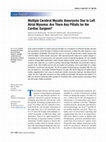 Research paper thumbnail of Multiple cerebral mycotic aneurysms due to left atrial myxoma: are there any pitfalls for the cardiac surgeon?