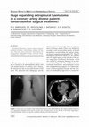 Research paper thumbnail of Huge expanding extrapleural haematoma in a coronary artery disease patient: conservative or surgical treatment?