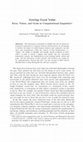 Research paper thumbnail of Getting Good Value Facts, Values, and Goals in Computational Linguistics