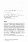 Research paper thumbnail of A roadmap for the EU White Paper goal on urban transport